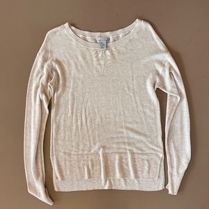 Cream colored cashmere sweater